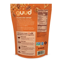GUUD Nutty Cacao Toasted Muesola Cereal, 12 Ounce, Slightly Sweet Muesli, Gluten Free, Oats, Raisins, Bananas, Almonds, Pecans, Cacao Nibs, Walnuts, Vegan, Non-GMO Certified, Kosher