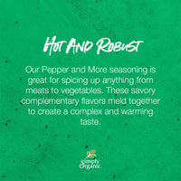 Simply Organic Spice Right Everyday Blends Pepper & More, Certified Organic, Vegan | 2.2 oz