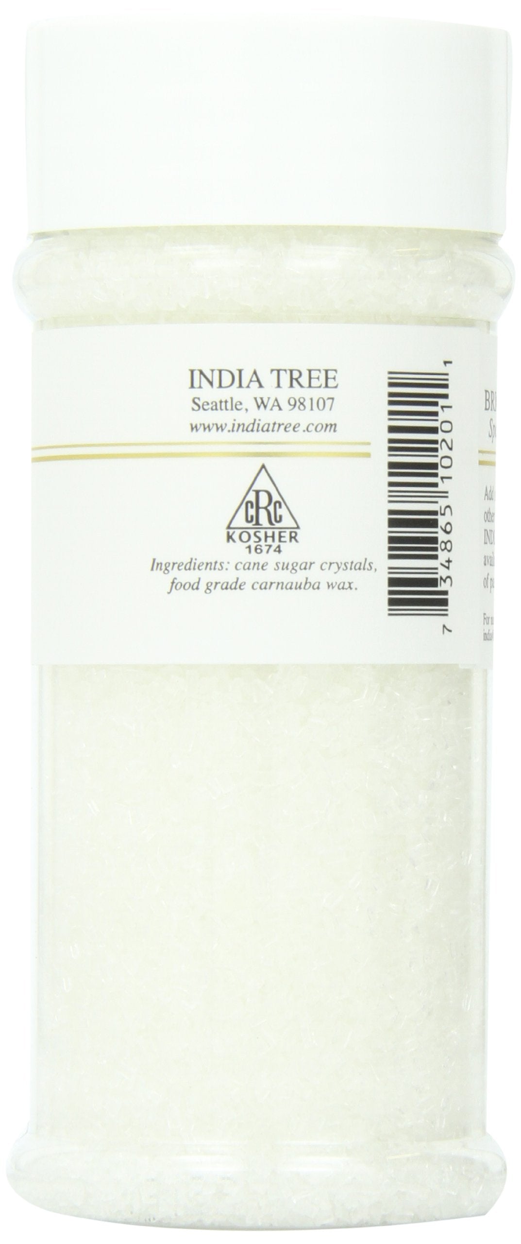 India Tree Bright White Sparkling Sugar, 7.5 oz (Pack of 3)