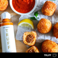 TRUFF White Truffle Hot Sauce, Gourmet Hot Sauce with Ripe Chili Peppers, Organic Agave Nectar, White Truffle Oil and Coriander, a Limited Flavor Experience in a Bottle, 6 oz.