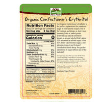NOW Foods, Organic Confectioner's  Erythritol Powder, Replacement for Powdered Sugar, Zero Calories, 1-Pound (Packaging May Vary)