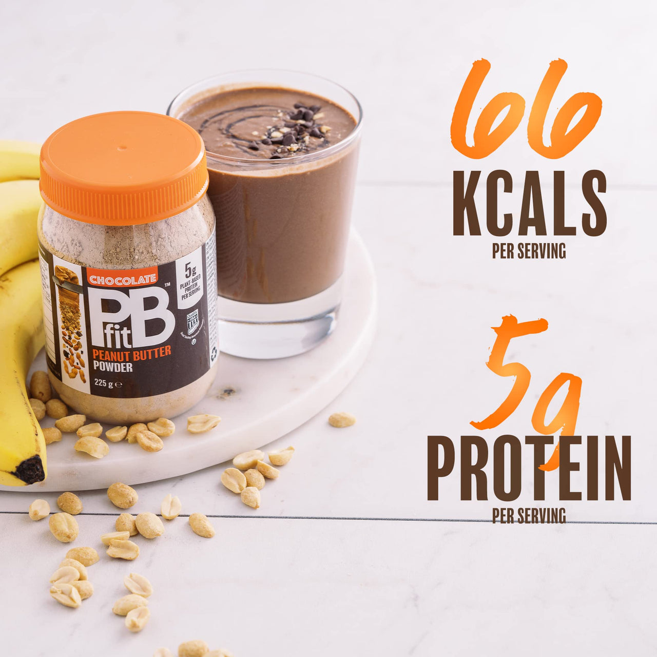 PBfit BetterBody Foods AllNatural Peanut Butter Powder, Chocolate, 8 Oz