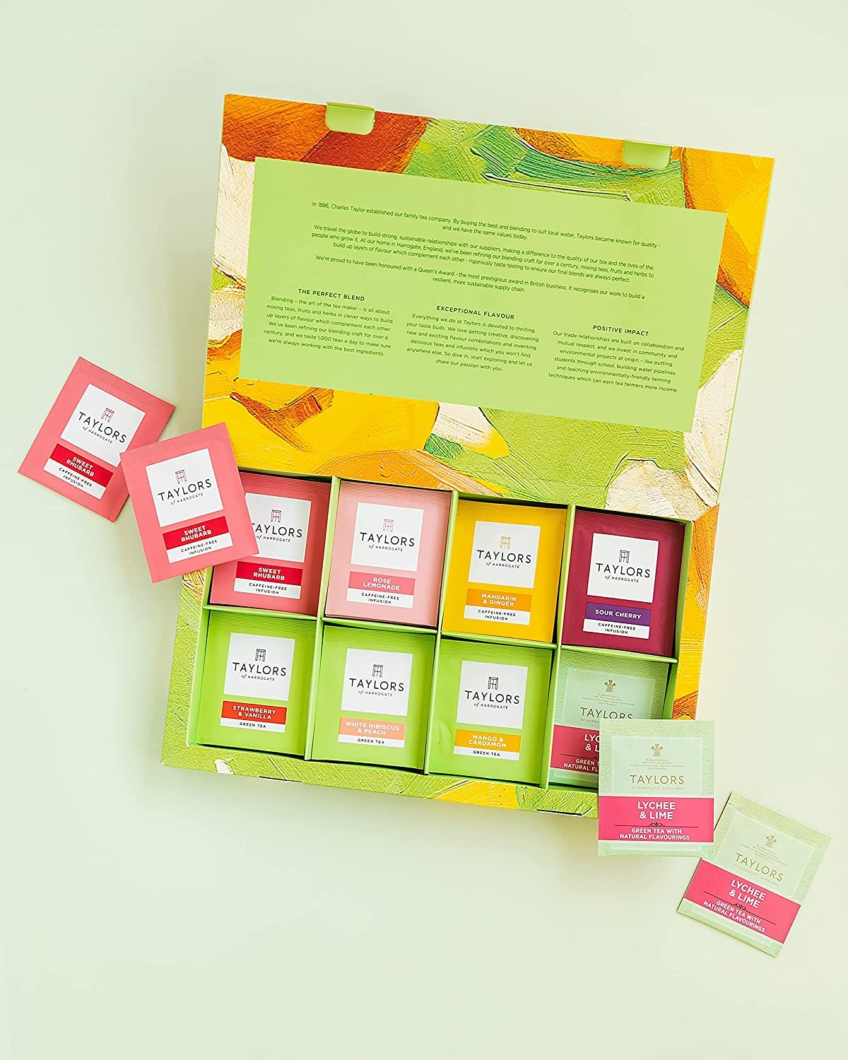 Taylors of Harrogate Green Tea & Herbal Infusions Variety Box, 48 Count