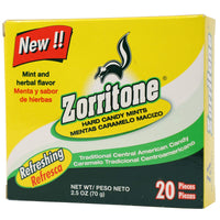 Zorritone Hard Candy Mints and Herbal Flavor, 3-pack of 20 Caramels Each, 3 boxes