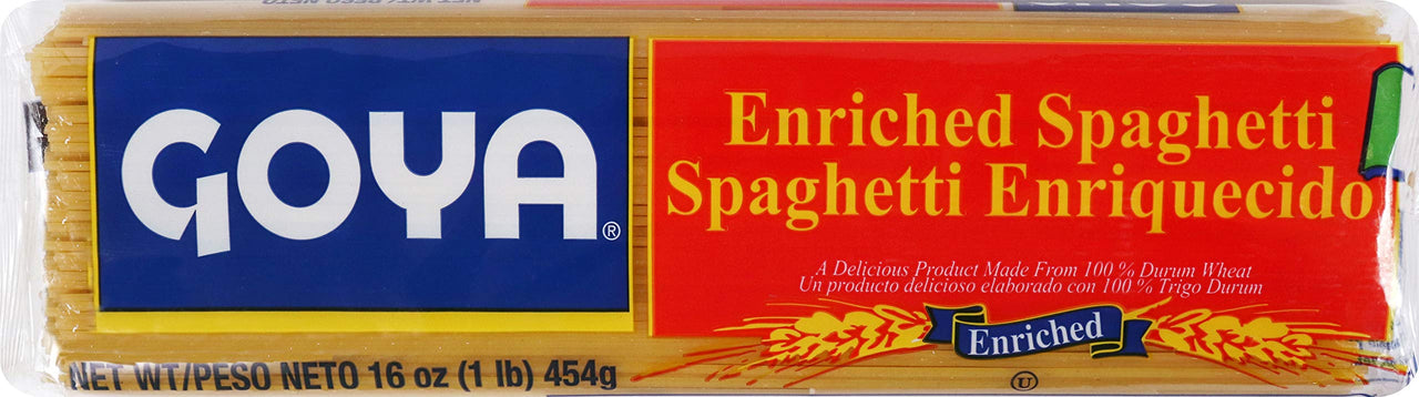 Goya Foods Spaghetti Pasta, 16-Ounce (Pack of 20)