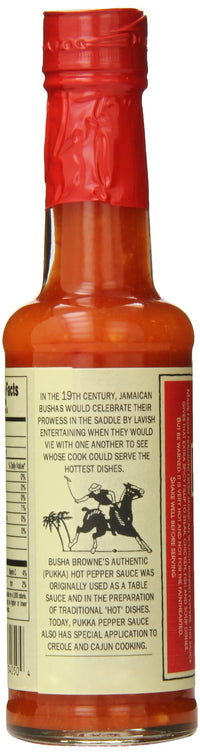 Busha Brownes Pukka Hot Pepper Sauce, 5.0 Ounce