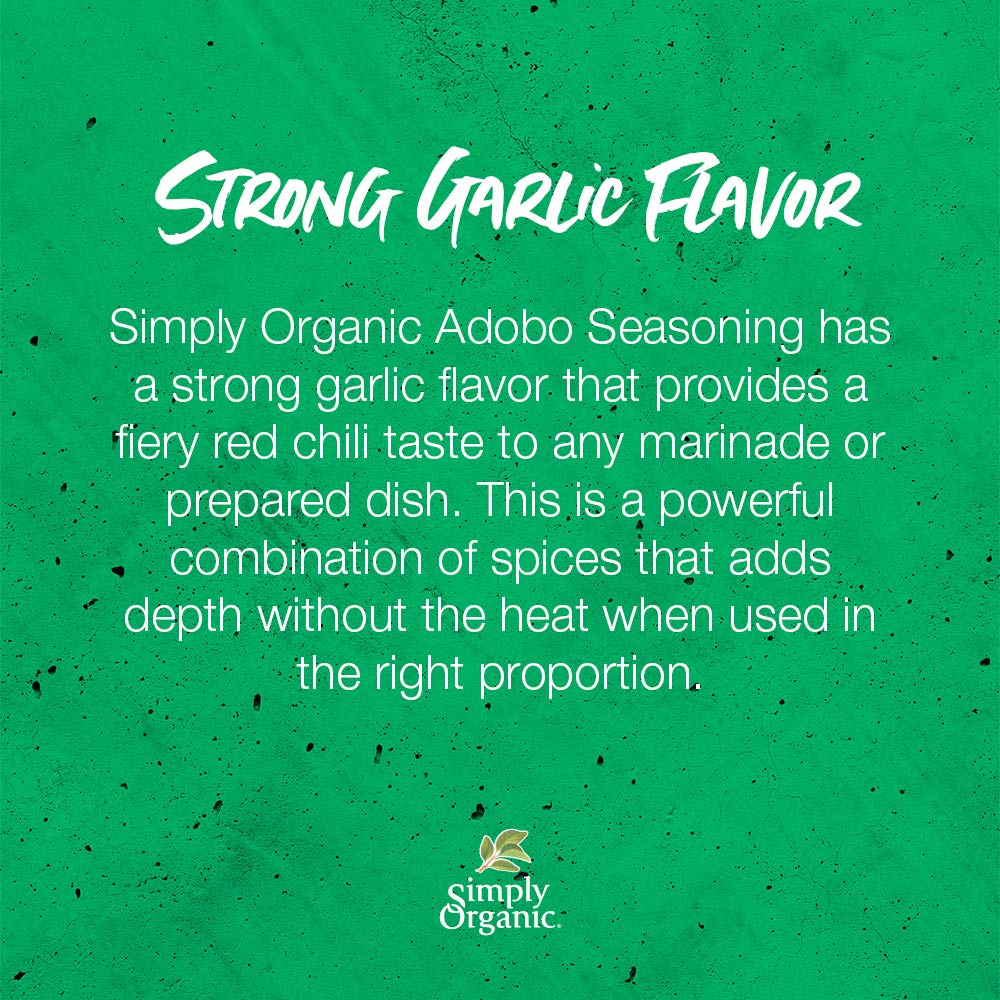 Simply Organic Adobo Seasoning, Certified Organic, Non-GMO | 4.41 oz