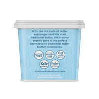 USDA Certified Organic Grass Fed Ghee with Himalayan Salt, 12oz, Carrington Farms
