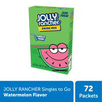 Jolly Rancher Singles-To-Go Sugar Free Drink Mix, Watermelon, 6 CT (Pack of 6)