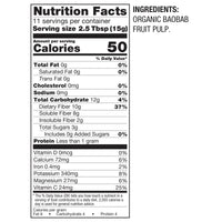BetterBody Foods Organic Baobab Powder with Electrolytes, Iron, and Vitamin C (6 oz.)