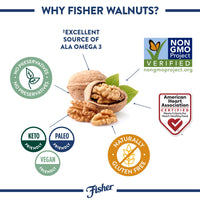 Fisher Chef's  Naturals Walnut Halves & Pieces
