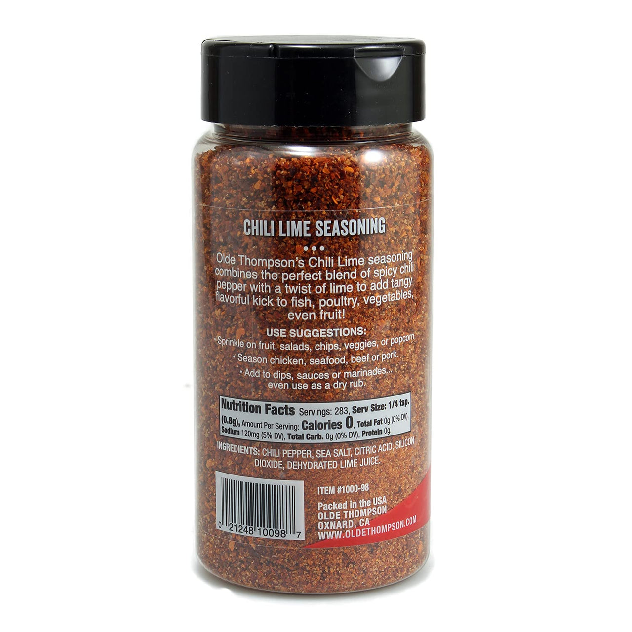 Olde Thompson Chile Lime Seasoning, Perfect Blend of Spicy Chili And Tangy Citrus 7.9 oz