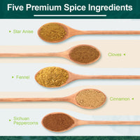 Soeos Chinese Five Spice, Five Spice Powder, Five Spice Chinese Seasoning Non-GMO, Non-irradiated, No preservatives, No MSG, 1 Ounce