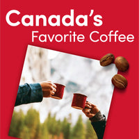 Tim Hortons 100% Colombian, Medium Dark Roast Coffee, Single-Serve K-Cup Pods Compatible with Keurig Brewers, 12ct K-Cups, Red