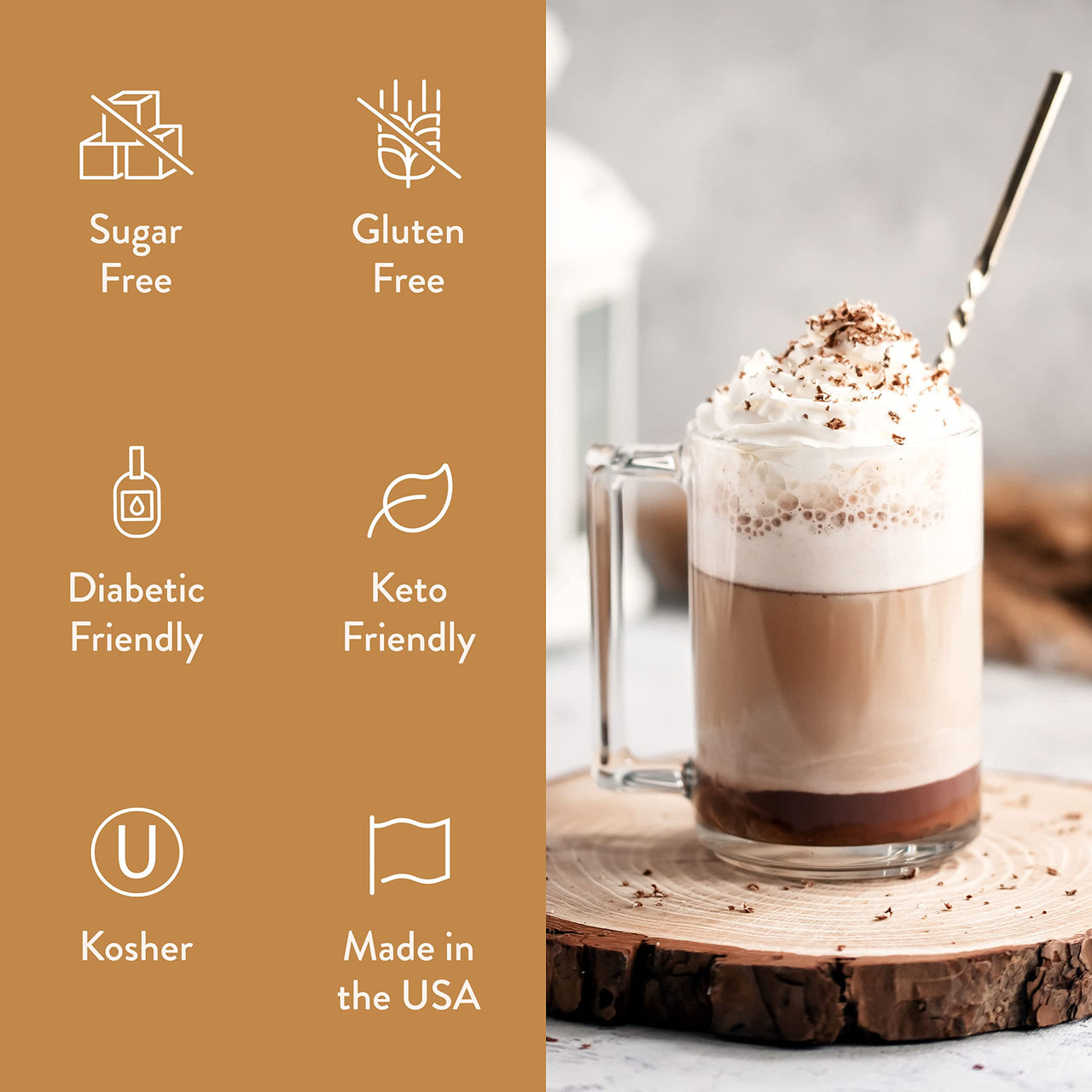 Jordan's  Skinny Syrups, White Chocolate Mocha Coffee Syrup, Sugar Free, 25.4 Ounces (Pack of 1), Barista Collection, Zero Calorie Drink Flavoring & Mixes