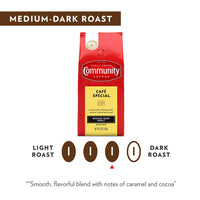 Community Coffee Caf Special Blend, Medium Dark Roast Ground Coffee, 12 Ounce Bag (Pack of 1)