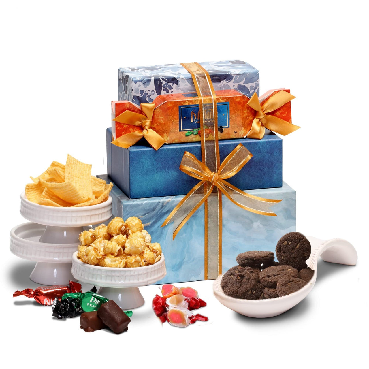 Broadway Basketeers Gourmet Chocolate Food Gift Basket Tower Snack Gifts for Women, Men, Families, College  Delivery for Holidays, Appreciation, Thank You, Congratulations, Corporate, Get Well Soon, Care Package