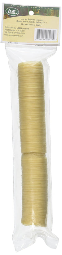 LEM Products 138B Smoked Clear Edible Collagen Casing (32mm)
