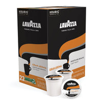 Lavazza Gran Aroma Single-Serve Coffee K-Cup Pods for Keurig Brewer, 22 Count, Balanced light roast with floral aroma and notes of citrus, 100% Arabica