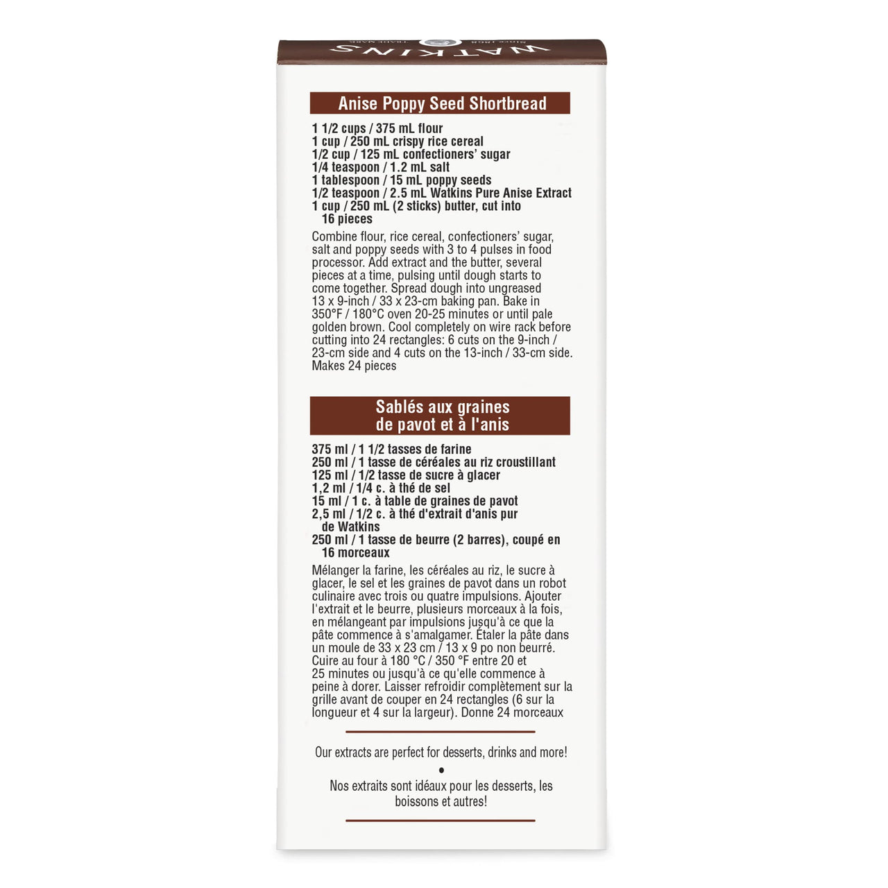 Watkins Pure Anise Extract, Non-GMO, Kosher, 2 oz. Bottle, 1-Pack