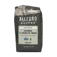 Allegro Coffee, Coffee Colombia El Premio De Timana Ground, 12 Ounce