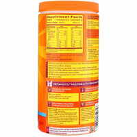Metamucil Daily Fiber Supplement, Psyllium Husk Fiber Powder, Sugar Free, Orange, 114 Ct