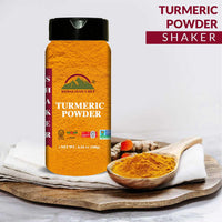 Himalayan Chef Organic Turmeric Powder, 6.34 oz Premium Quality Root Powder with Curcumin, Gluten Free & Non-GMO Verified - Plastic Shaker