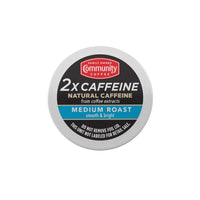 Community Coffee 2X Caffeine Medium Roast, 10 Count Coffee Pods, Compatible with Keurig 2.0 K-Cup Brewers, 10 Count (Pack of 1)