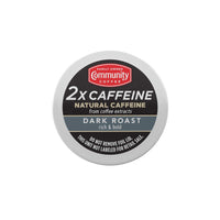 Community Coffee 2X Caffeine Dark Roast 10 Count Coffee Pods, Compatible with Keurig 2.0 K-Cup Brewers, 10 Count (Pack of 1)