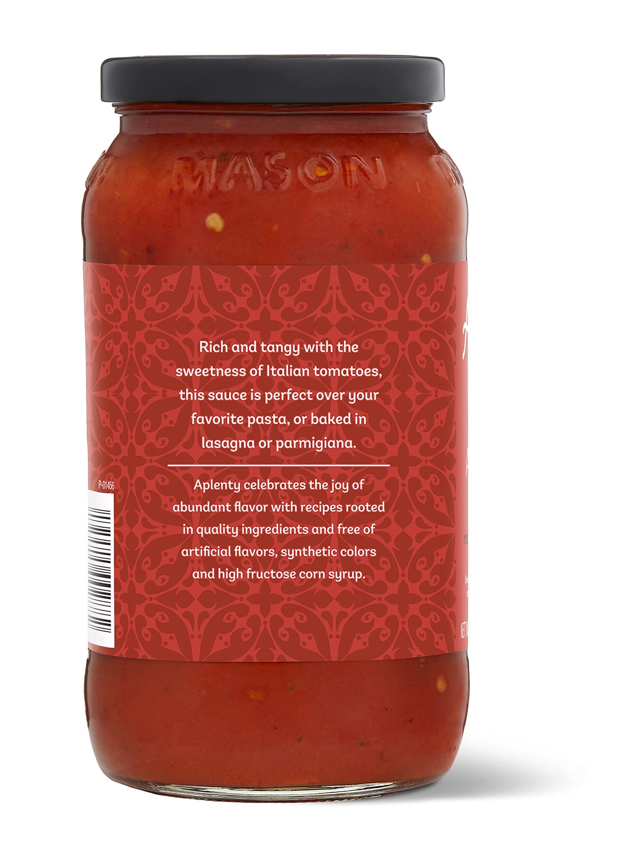 Aplenty Spicy Arrabbiata Pasta Sauce, 23 oz