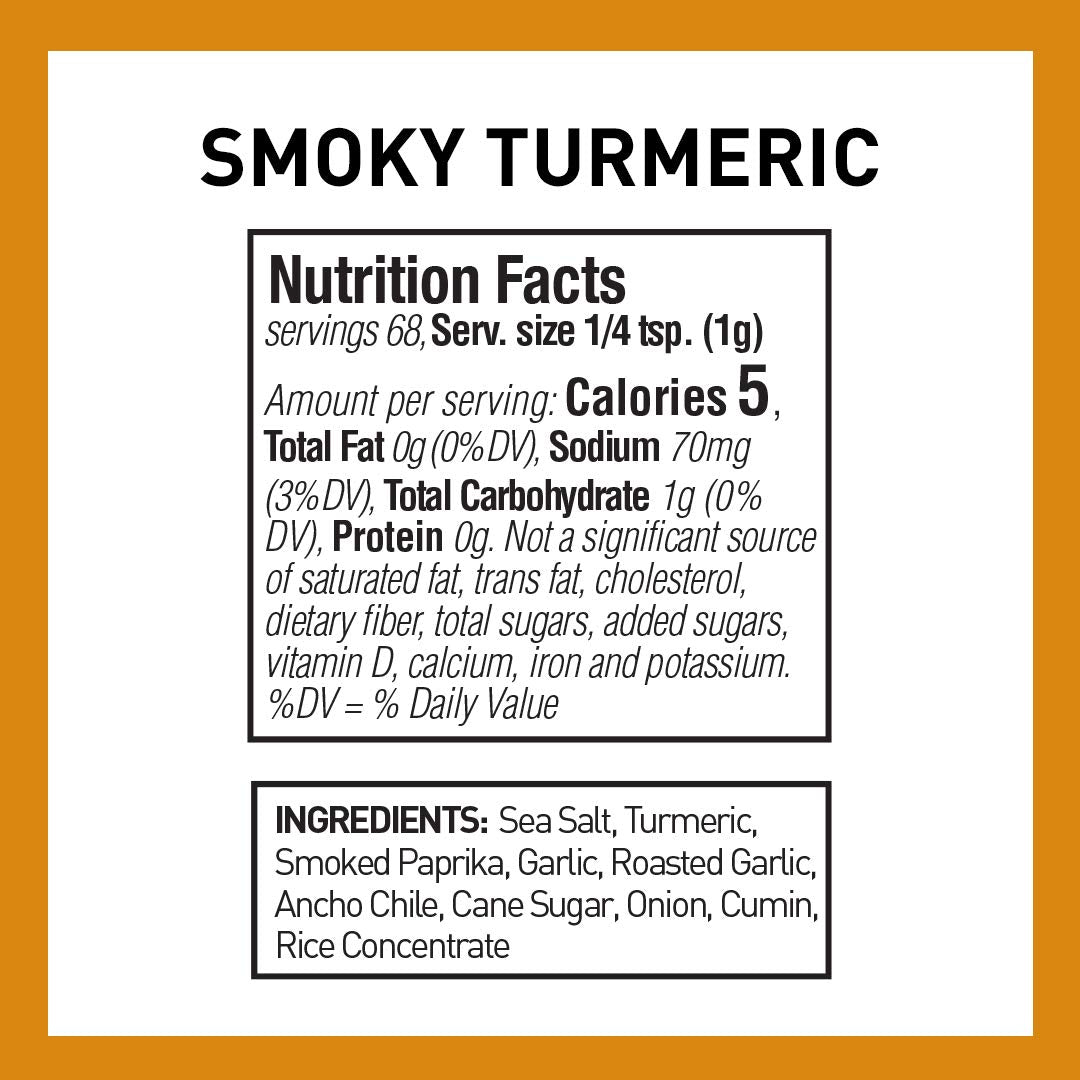 Spice Hunter Global Fusion Rub Smoky Turmeric, 2.4 Ounce