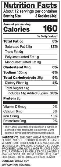 Happy Belly Chocolate Sandwich Crme Cookies, 14.3 Ounce