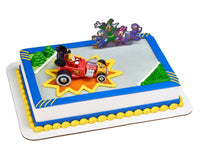 DecoSet Disney Mickey Mouse and the Roadster Racers Cake Topper, 2-Piece Topper Set