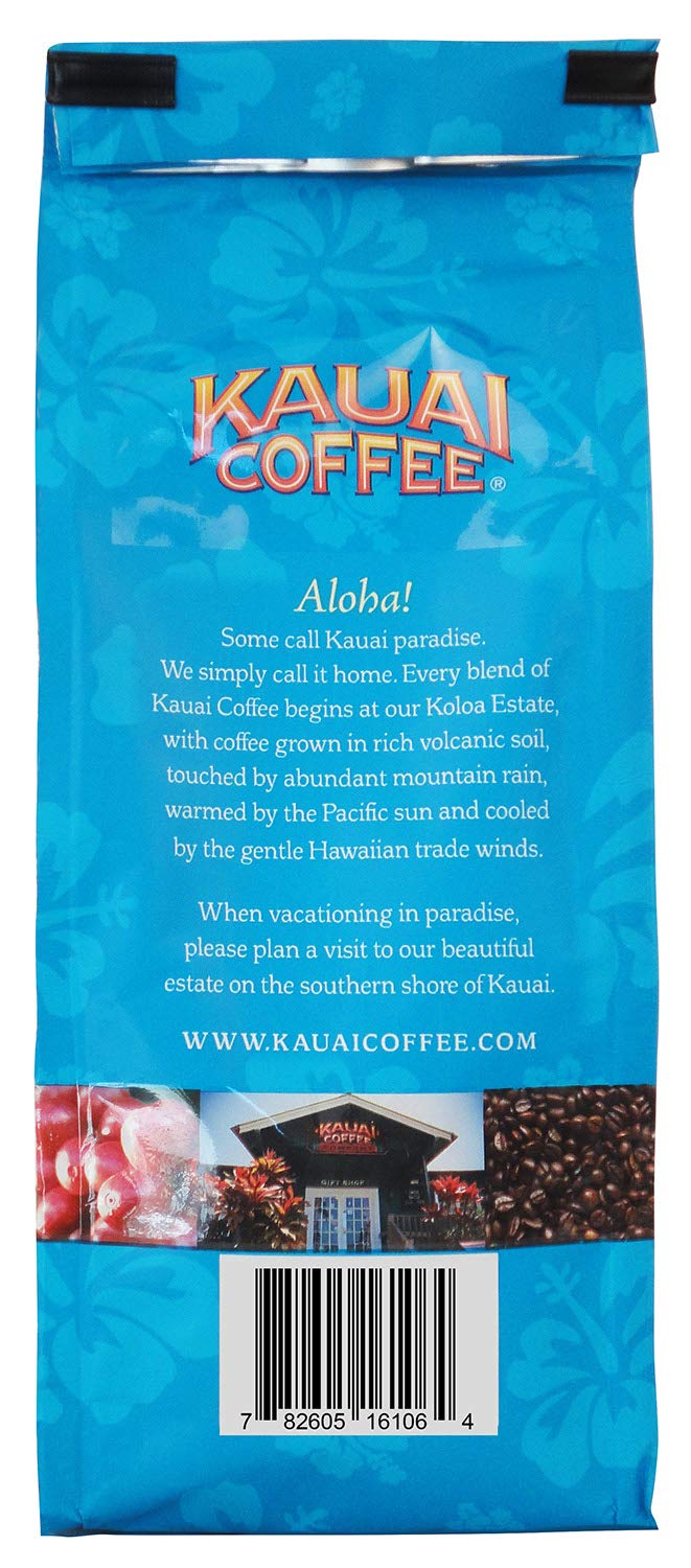 Kauai Hawaiian Ground Coffee, Koloa Estate Medium Roast (10 Ounce) - Gourmet Arabica Coffee From Hawaii's  Largest Coffee Grower, Bold, Rich Blend