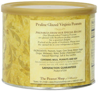 The Peanut Shop of Williamsburg Praline Glazed Virginia Peanuts, 12-Ounce Tin