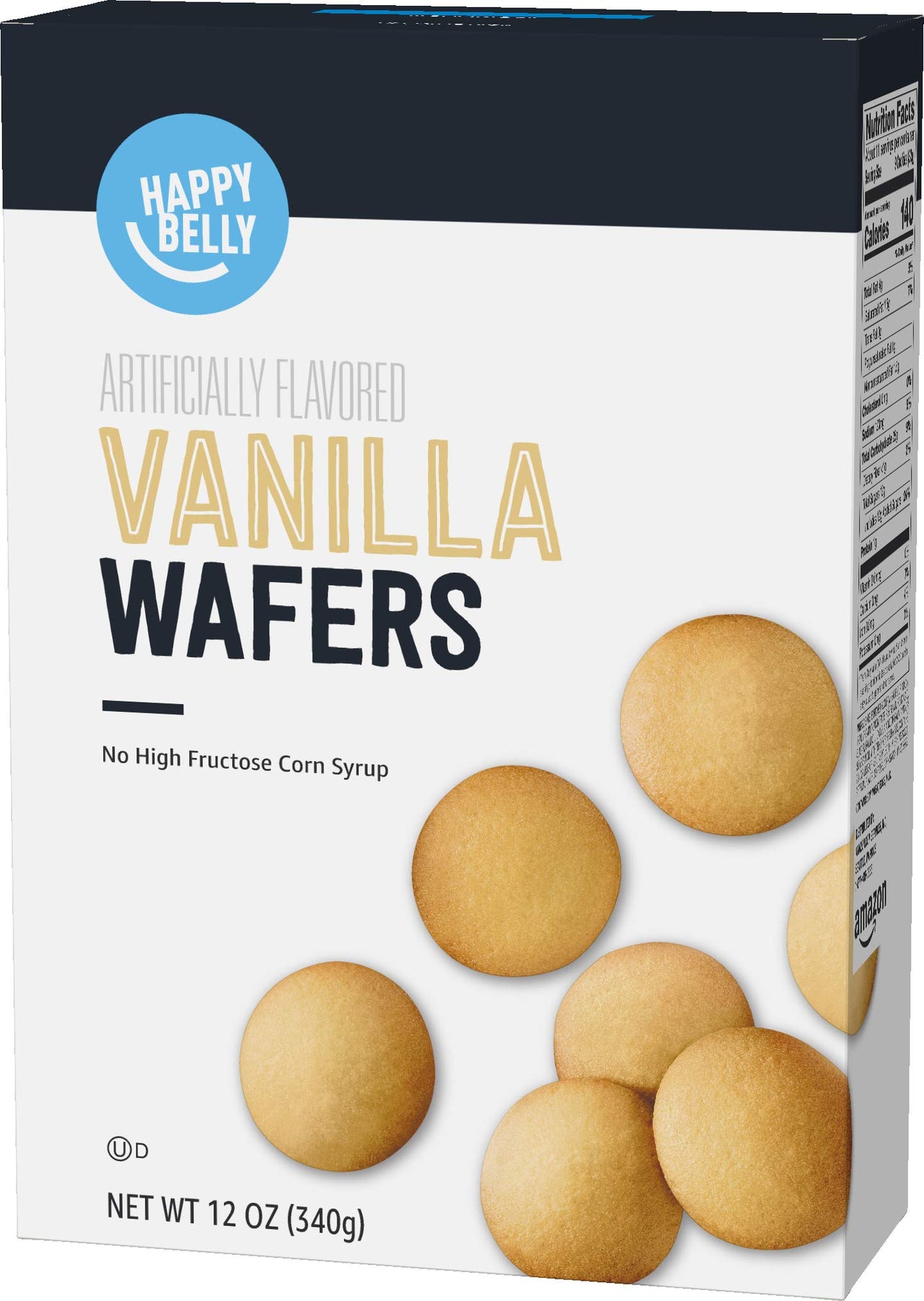 Happy Belly Vanilla Wafers, 12 Ounce