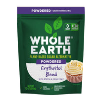 Whole Earth Powdered Erythritol Plant-Based Confectioner's  Sugar Alternative, 12 Ounce Resealable Bag