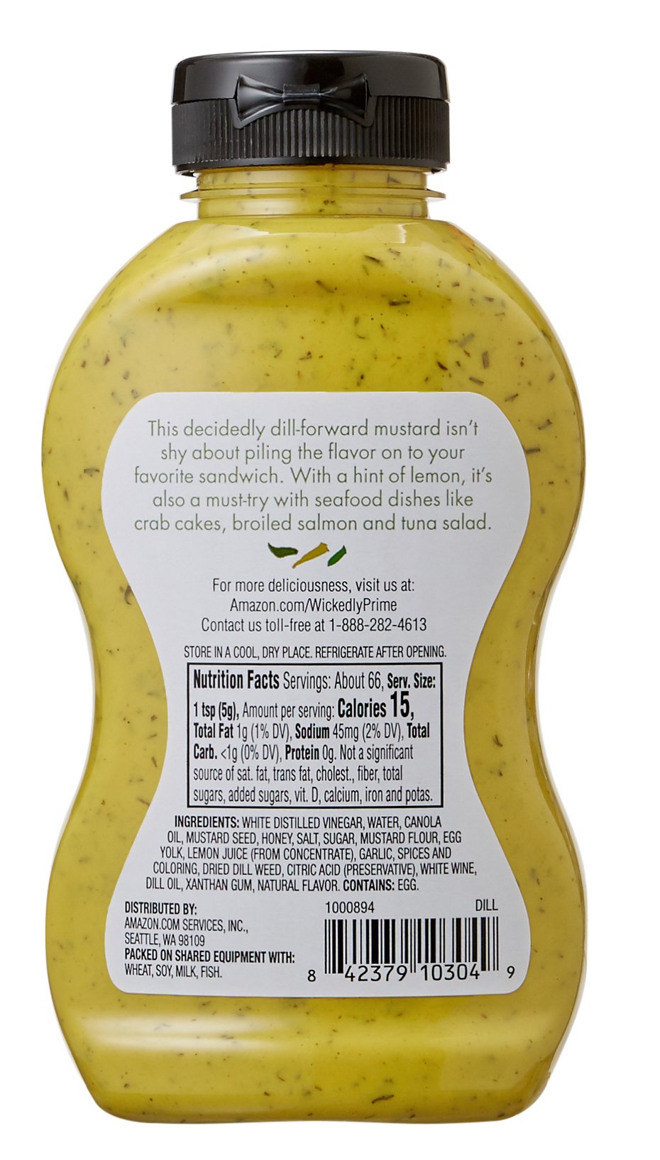 Wickedly Prime Mustard, Dill, 11.75 Ounce