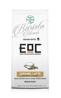 Eight O'Clock Coffee Barista Blends Ground Coffee, Caramel Latte, 11 Ounce