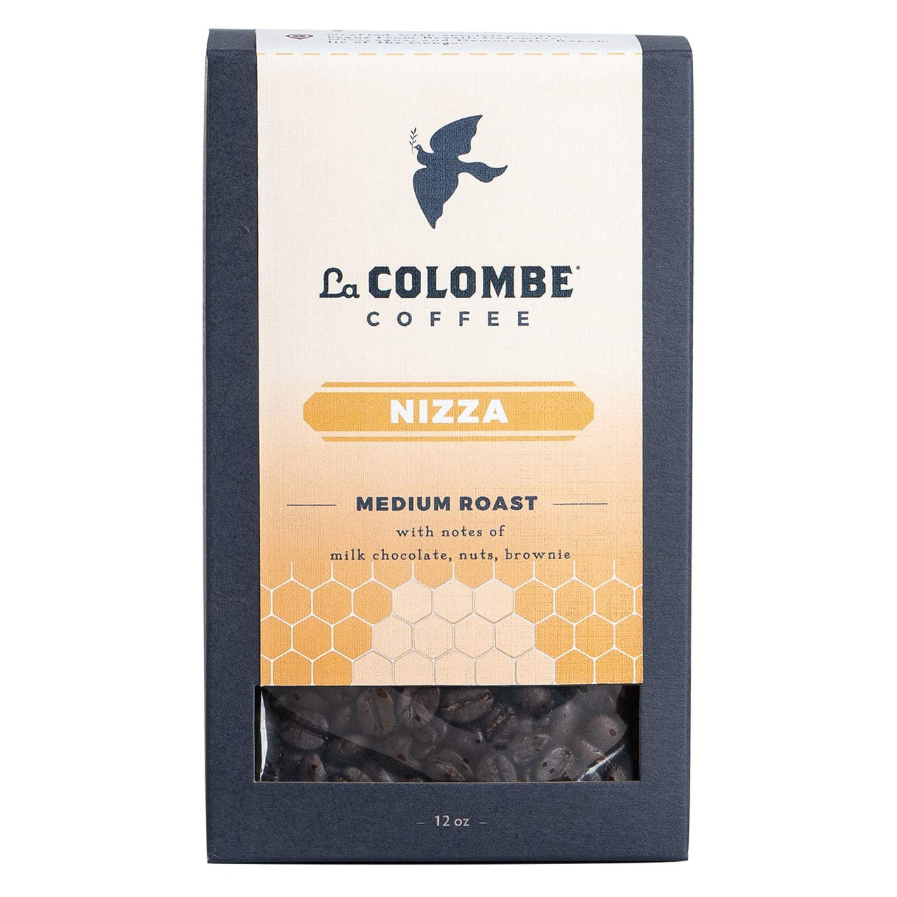 La Colombe Nizza Medium Roast Whole Bean Coffee - 12 Ounce , 1 Pack - Notes of Milk Chocolate, Nuts & Browniewith a Honey-Sweet Roasted Nuttiness