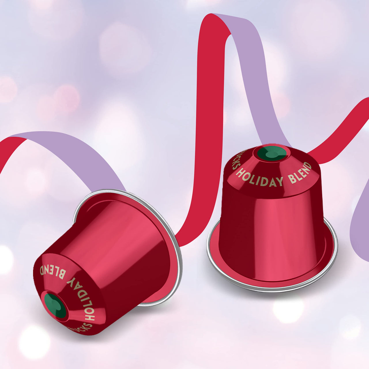 Starbucks by Nespresso Medium Roast Holiday Blend Coffee (50-count single serve capsules, compatible with Nespresso Original Line System)