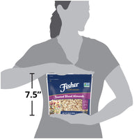 Fisher Toasted Sliced Almonds, 10 Ounces, Unsalted, No Preservatives, Naturally Gluten Free, Non-GMO, Keto, Paleo, Vegan Friendly