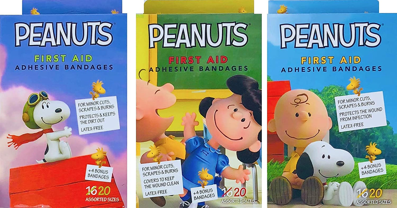 Peanuts Kid's  First Aid Bandages