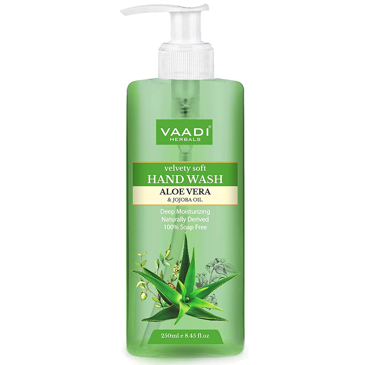 Vaadi Herbals Velvety Soft Aloe Vera and Jojoba Oil Hand Wash - 250 ml