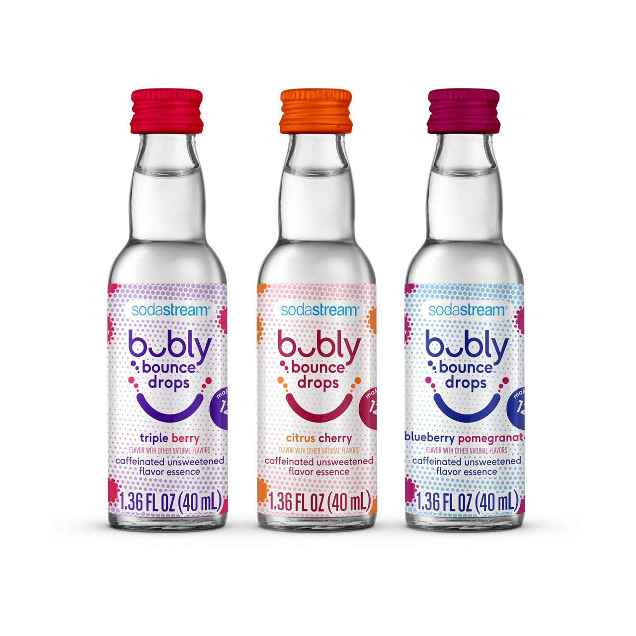 sodastream bubly bounce Drops 3 Flavor Variety Pack, 1.36 Fl Oz (Pack of 3)