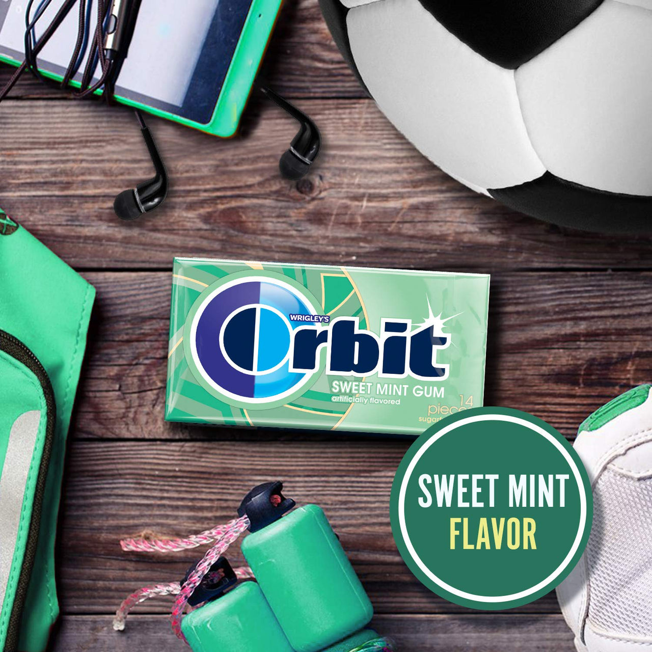 Orbit Sweet Mint Sugar Free Gum, 8 Count