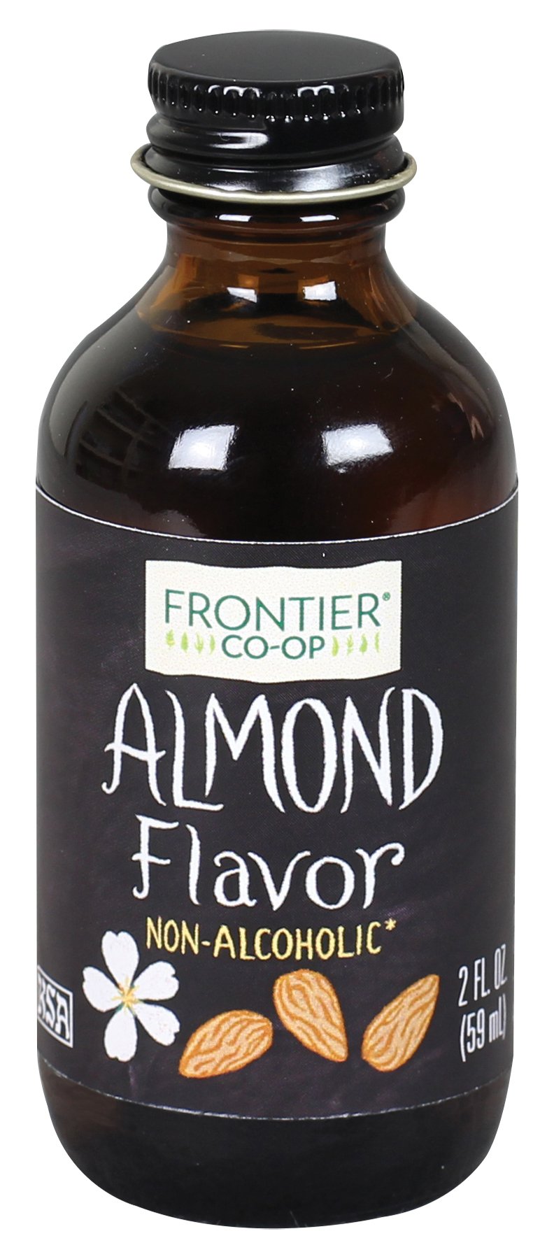 Frontier Co-op Almond Flavor, Non-Alcoholic, 2 ounce bottle
