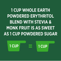 Whole Earth Powdered Erythritol Plant-Based Confectioner's  Sugar Alternative, 12 Ounce Resealable Bag