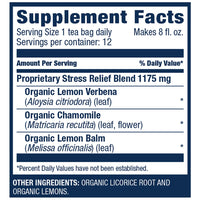 Celestial Seasonings TeaWell Herbal Tea, Stress Relief, Lemon Chamomile, Caffeine Free Wellness Tea, 12 Tea Bags (Pack of 1)