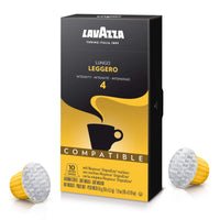 Lavazza Premium Coffee Corp Nespresso OriginalLine Compatible Capsules, Leggero Espresso Lungo, Medium Roast Coffee, 10 ct